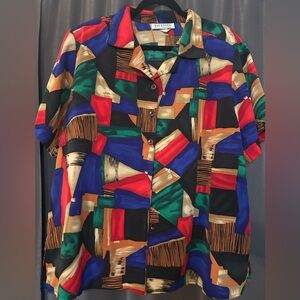 Vibrant Multicolor Button Down Shirt